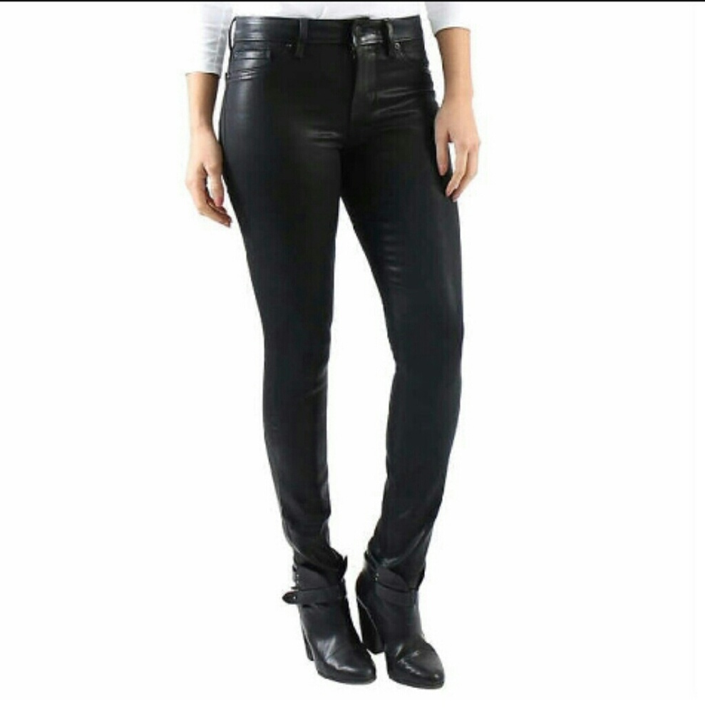 Level 99 Coated Super Skinny Jeans NWOT